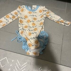 Girls Caden Lane Smiley Face Swimsuit 2T